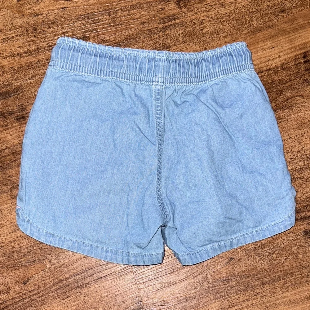 Denim Blue Kid’s Shorts pull on with drawstring xs kids